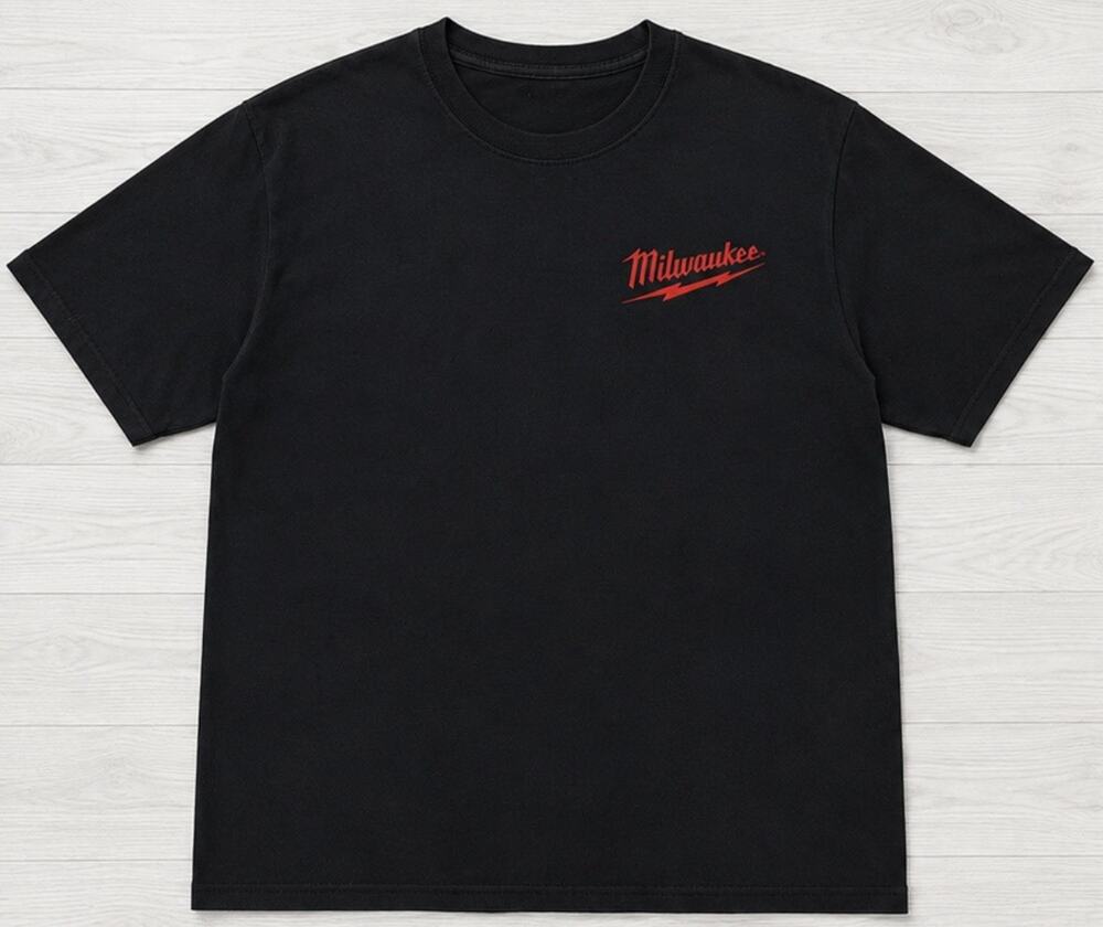 Milwaukee Heavy Duty Jason Chainsaw Graphic T-Shirt Black Men’s Cotton Tee